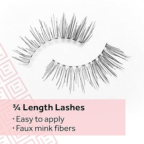 Eylure Naturals Accent No. 003 Reusable Eyelashes, Adhesive Included, 1 Pair