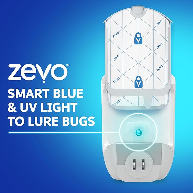 Zevo Flying Insect Trap for Indoors: Light Trap Captures Fruit Flies