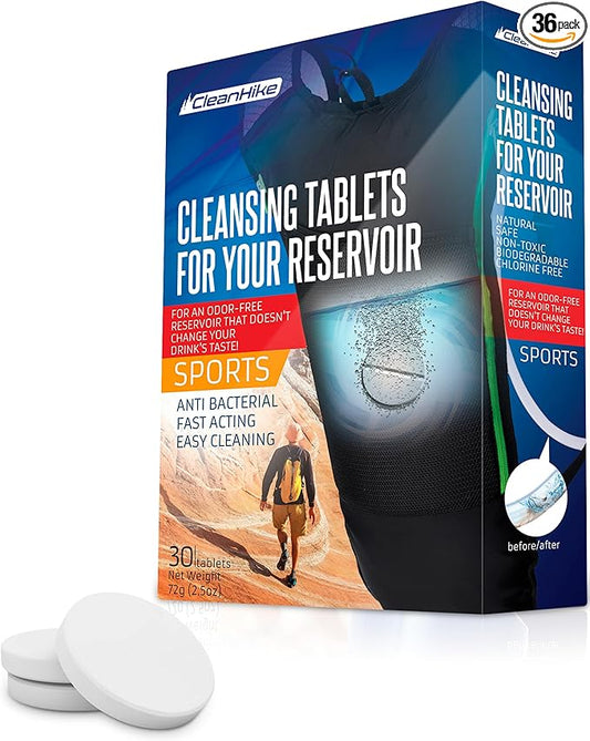 Hydration Backpack Cleaning Tablets - (36 Tablets) Great for Reservoir Pack or Hydration Bladder Kit