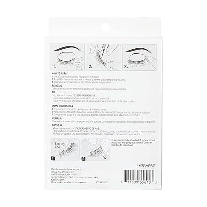 KISS Looks So Natural False Eyelashes Multipack #03, Lightweight & Comfortable, Delicate Volume, Natural-Looking