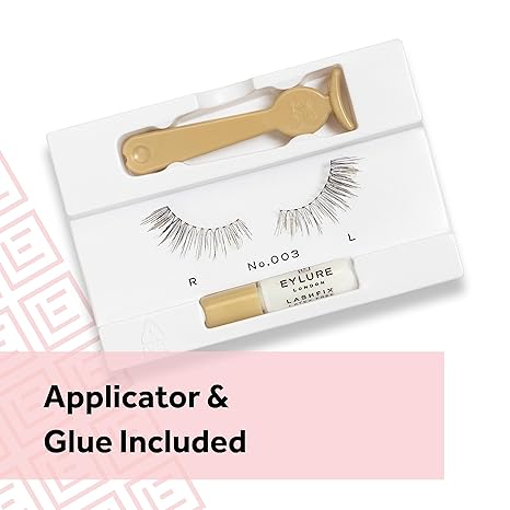 Eylure Naturals Accent No. 003 Reusable Eyelashes, Adhesive Included, 1 Pair