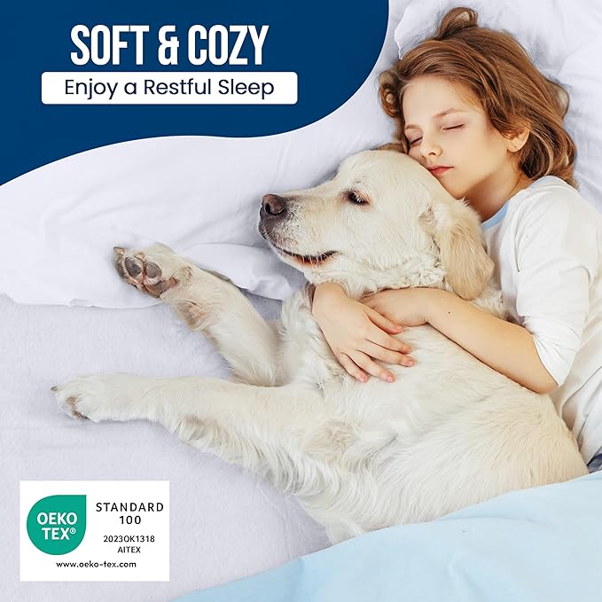 Utopia Bedding Waterproof Mattress Protector Twin Size, Premium Terry Mattress Cover 200 GSM