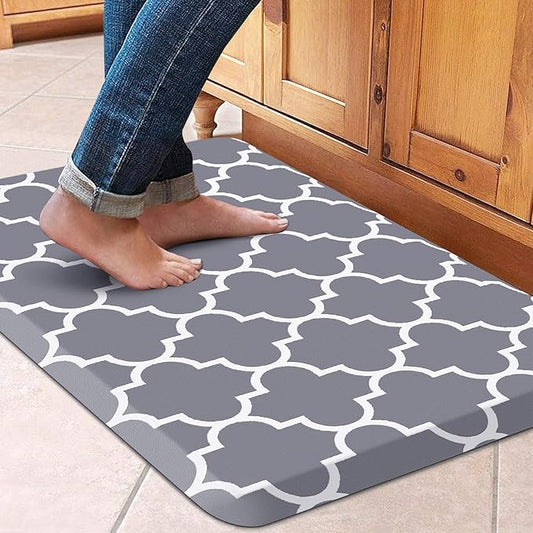 WISELIFE Kitchen Mat and Rugs Cushioned Anti-Fatigue,17.3"x 28",Non Slip Waterproof,Ergonomic Comfort Mat for Kitchen