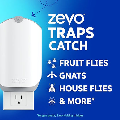 Zevo Flying Insect Trap for Indoors: Light Trap Captures Fruit Flies